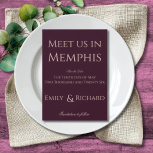 Colorful Boho Minimalist Pinks Green Save the Date Invitation