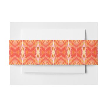 Colorful Boho Orange Kaleidoscope Pattern