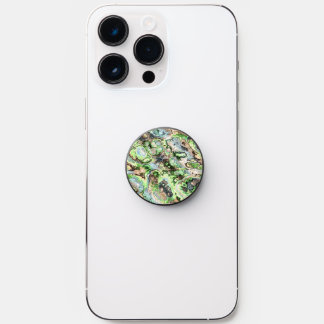 Colorful Boho Pastel Fractal Marble Abstract Art PopSocket