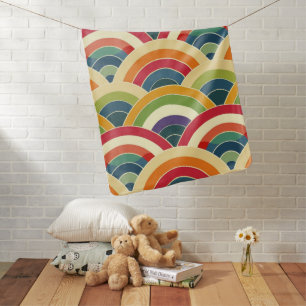Colorful Boho Rainbow Baby Blanket