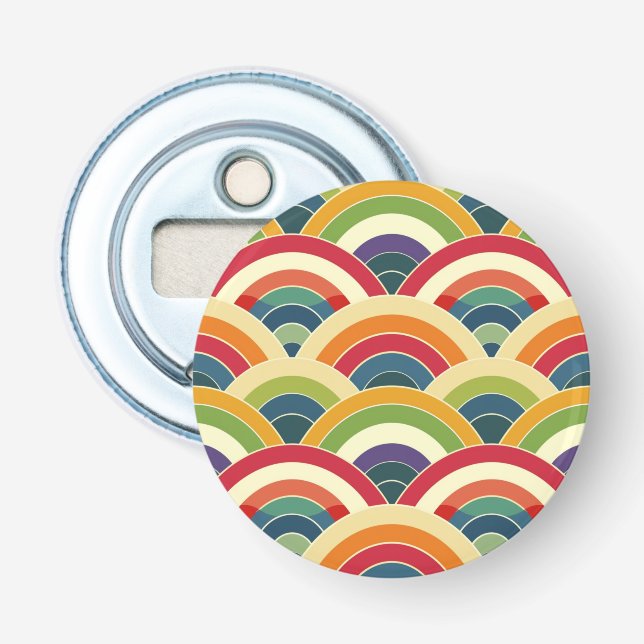 Colorful Boho Rainbow Bottle Opener (Front)