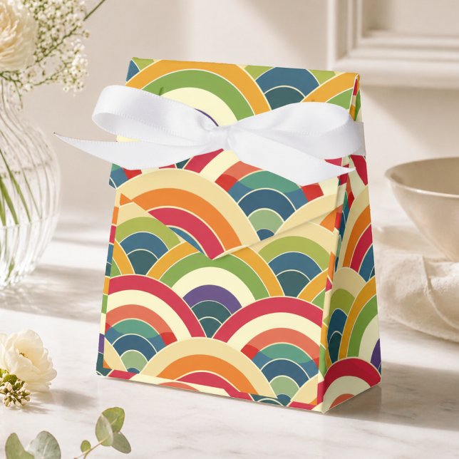 Colorful Boho Rainbow Favor Boxes (Creator Uploaded)