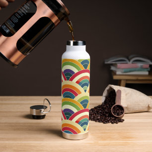 Colorful Boho Rainbow Water Bottle