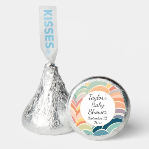 Colorful Boho Rainbows Baby Shower Hersheys Kisses