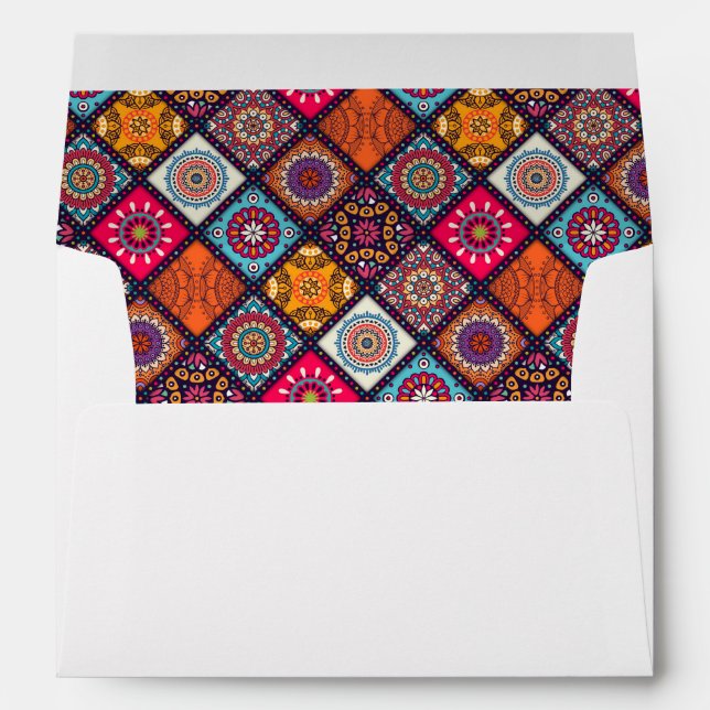 colorful boho style envelope (Back (Bottom))