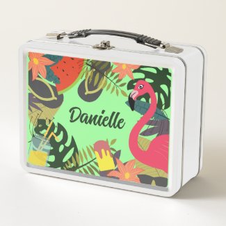 Colorful boho, tropical custom name 