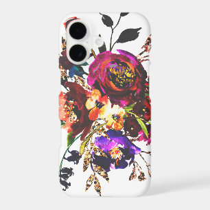 Colorful Boho Watercolor Wildflower Vintage Floral iPhone 17 Case