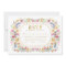 Colorful Boho Wildflower Garden Wedding RSVP Card