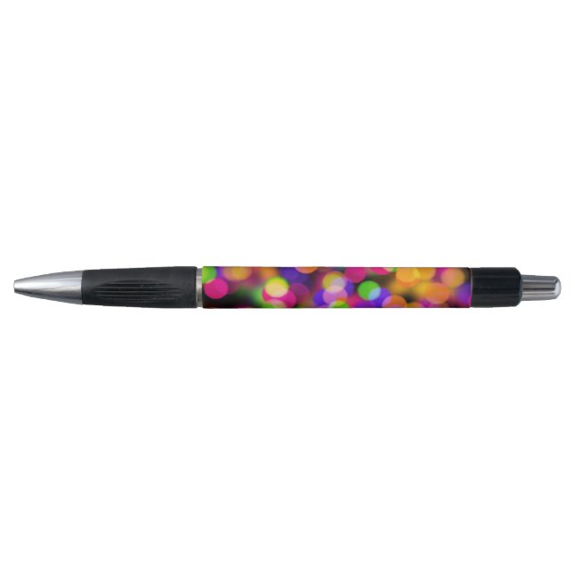 Colorful Bokeh Bubbles Pen (Front)