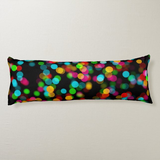 Colorful Bokeh Design Body Pillow (Back)
