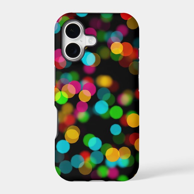 Colorful Bokeh Design Iphone Case (Back)