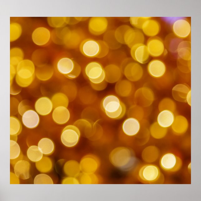 Colorful bokeh lights, Christmas background. Poster (Front)