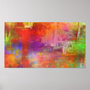 Colorful Bold Abstract Painting Poster