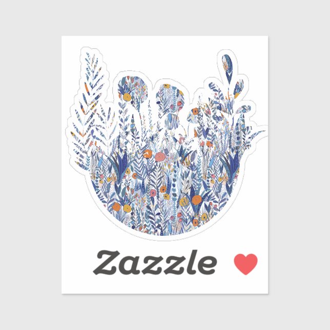 Colorful Bold Garden Mix Sticker (Sheet)