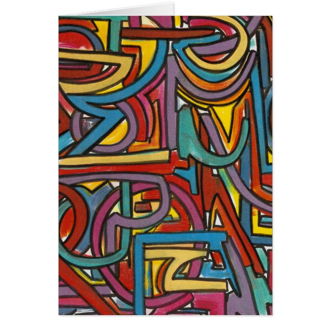 Colorful Bold Geometric Abstract Modern Art (Front)