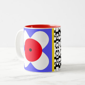 colorful bold graphic floral CaféOlé 11oz. mug