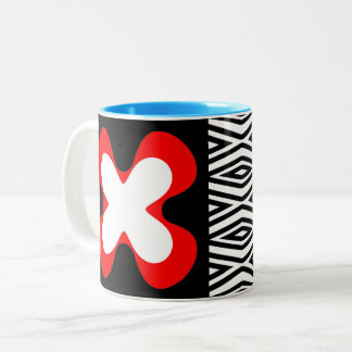colorful bold graphic floral CaféOlé 11oz. mug