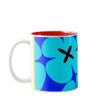 colorful bold graphic floral CaféOlé 11oz. mug