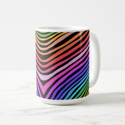 Colorful Bold Modern Simple Stripes Coffee Mug