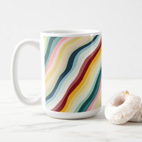 Colorful Bold Modern Simple Stripes Coffee Mug