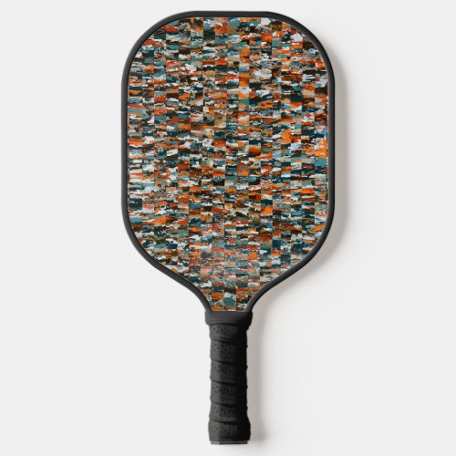 Colorful bold painting on Pickleball Paddle