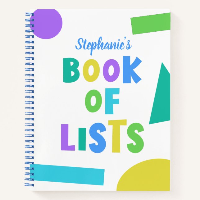 Colorful Book of Lists (Front)