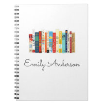 colorful books custom personalized bullet journal