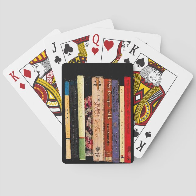 Colorful Books Playing Cards (Back)