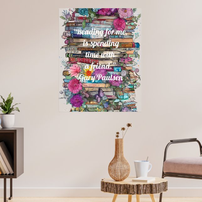 Colorful Books  Poster (Living Room 3)