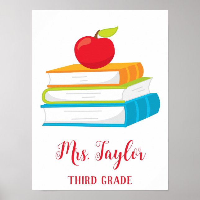 Colorful Books Poster (Front)