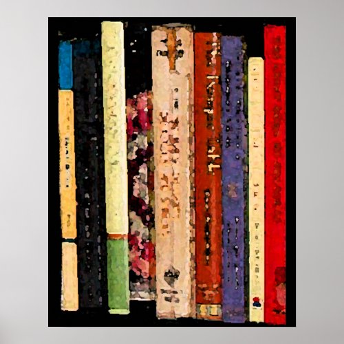 Colorful Books Poster