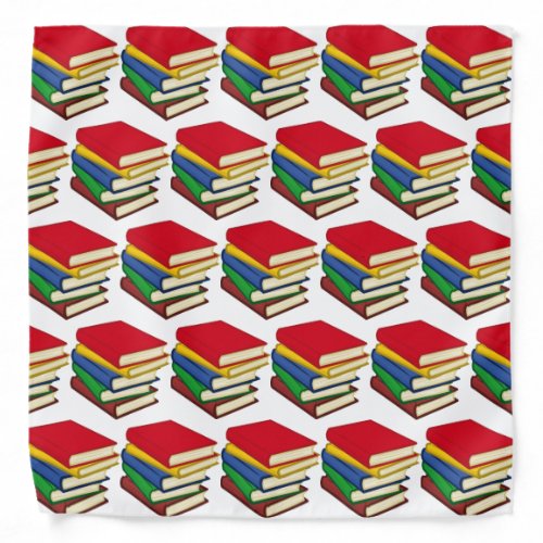 Colorful BOOKWORM Love Reading Bandana