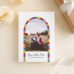 Colorful Border Arch Photo Christmas Holiday 
