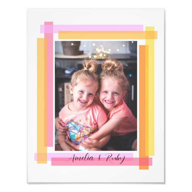 Colorful Border - Photo Art Gift Print (Front)