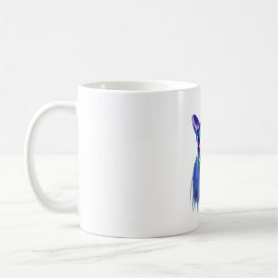 Colorful Boston Terrier Dog Art Watercolor Paintin Coffee Mug