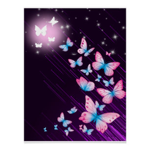 Colorful Botanical Fantasy Artwork Poster