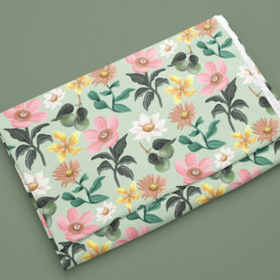 Colorful Botanical Floral Summer Pattern  Duvet Cover