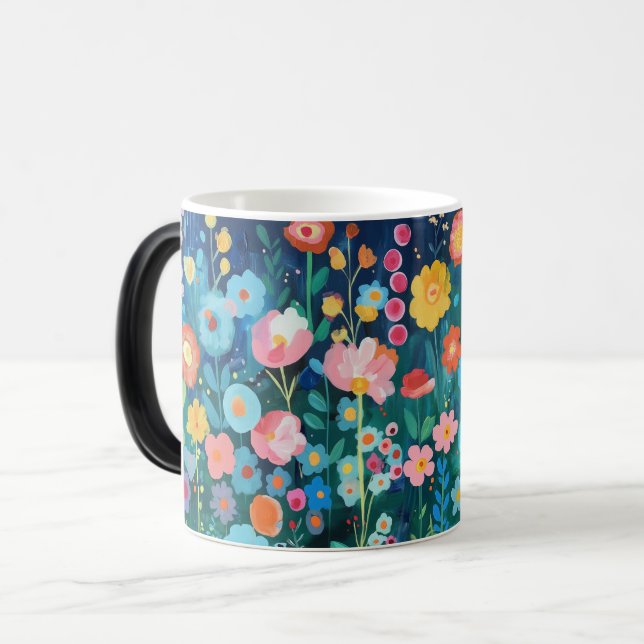 Colorful botanical mug (Front Left)