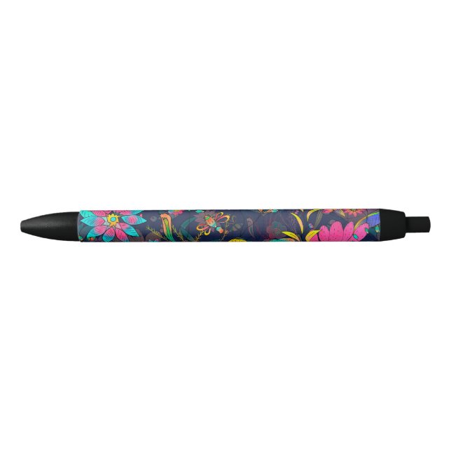 Colorful botanical pattern pen (Front)