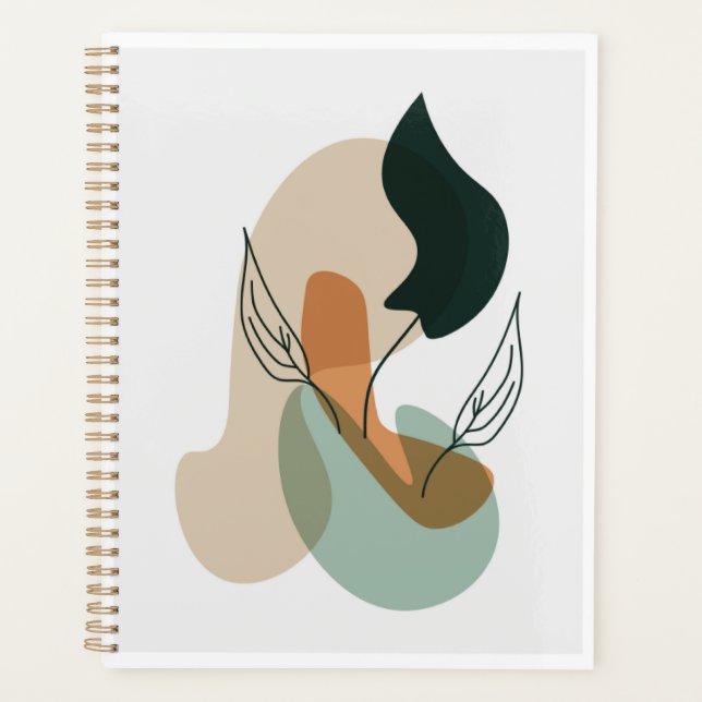 Colorful botanical shapes planner (Front)