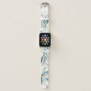 Colorful Botanical Watercolor Abstract Pattern Apple Watch Band at Zazzle