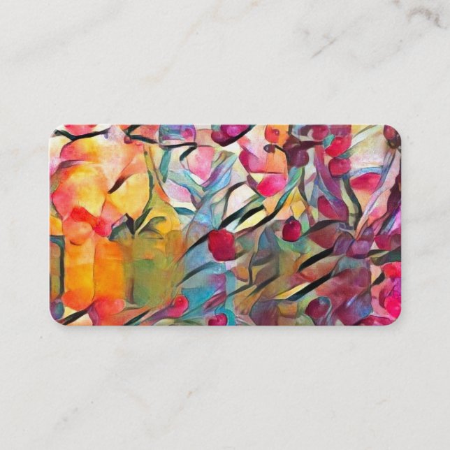 Colorful Bottles Business Card (Front)