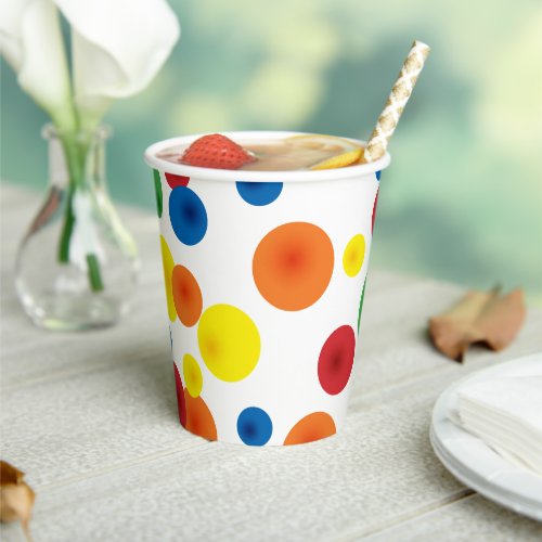 Colorful Bouncy Ball Birthday Paper Cups