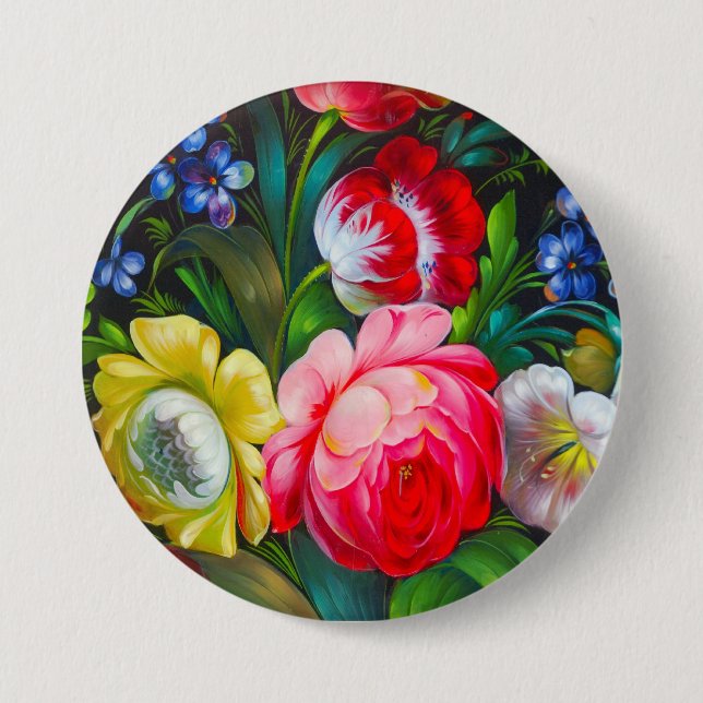colorful bouquet button (Front)