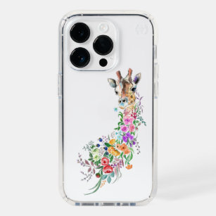 Colorful Bouquet Floral Giraffe Gift Speck iPhone 14 Pro Case