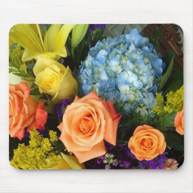 Colorful Bouquet Mouse Pad (Front)