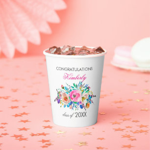 Colorful Bouquet Paper Cup