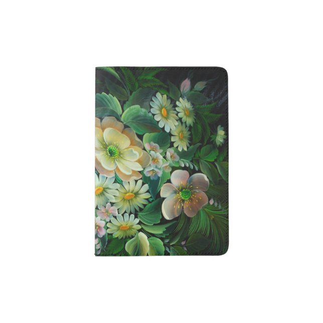 colorful bouquet passport holder (Front)