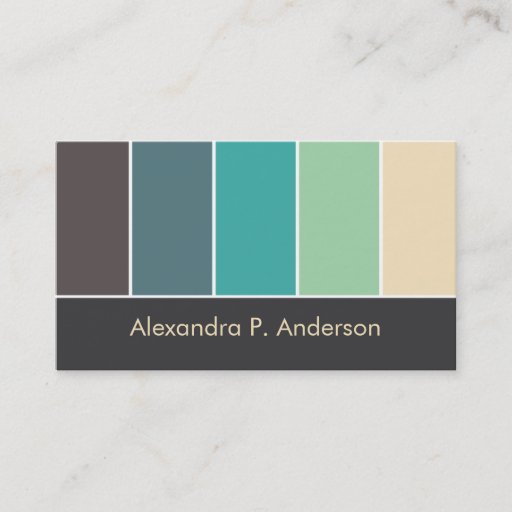 Customizable Colorful Boutique (v7) Business Card