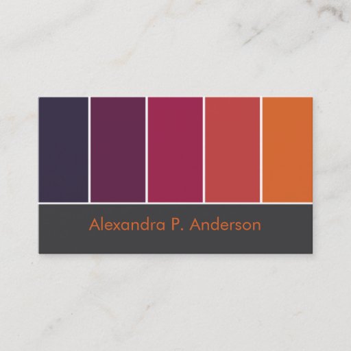 Customizable Colorful Boutique (v9) Business Card